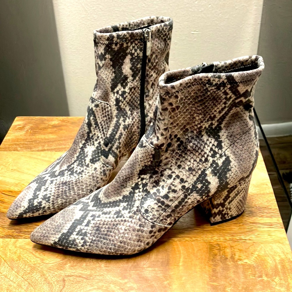 Marc Fisher Jerica Snakeskin Boots